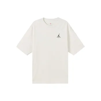 Jordan Drop Shoulder Sleeve T Shirt Men's White