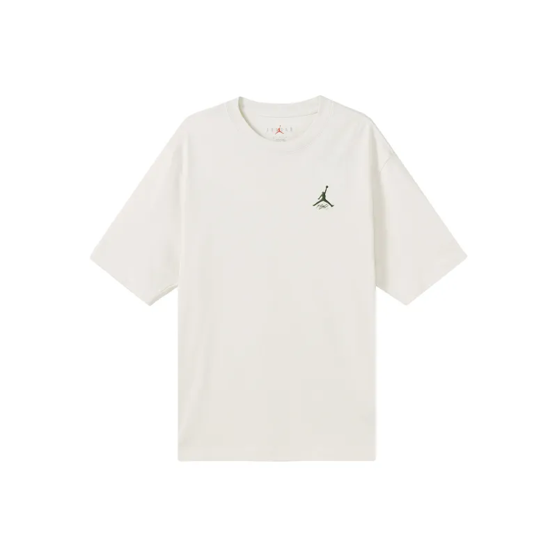 Jordan Drop Shoulder Sleeve T-Shirt Men's White-0