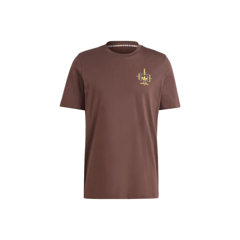 Adidas Originals T Shirt Men's Dark Brown-0