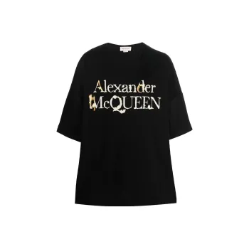 Alexander McQueen Logo Printed Crewneck T-Shirt