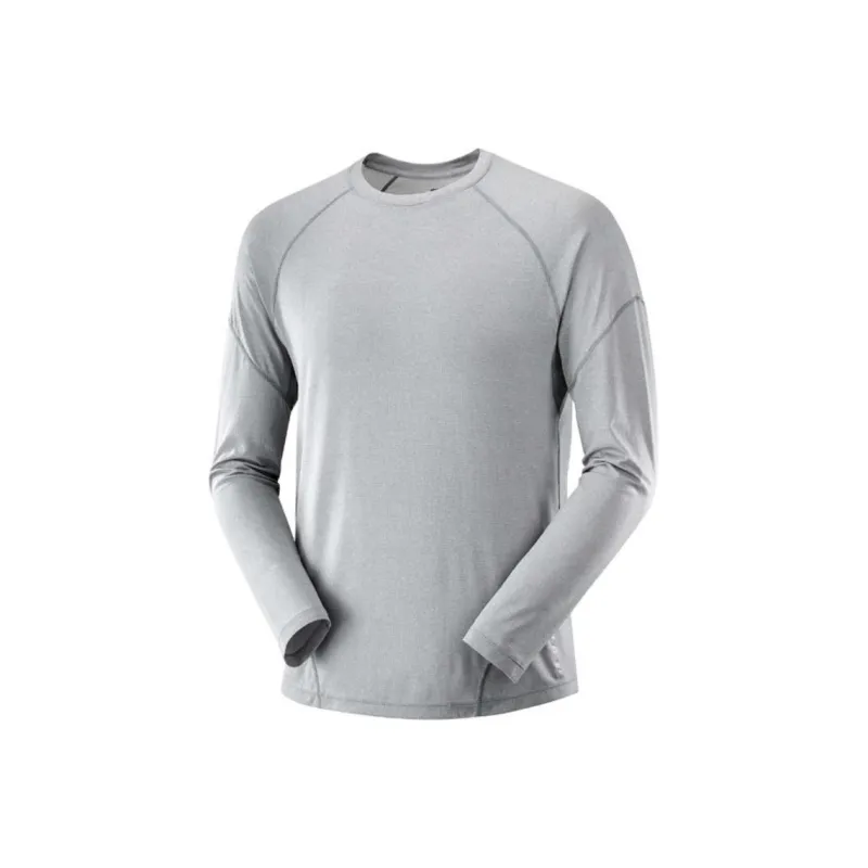 SALOMON CROSS RUN T-Shirt Men's Silver-0
