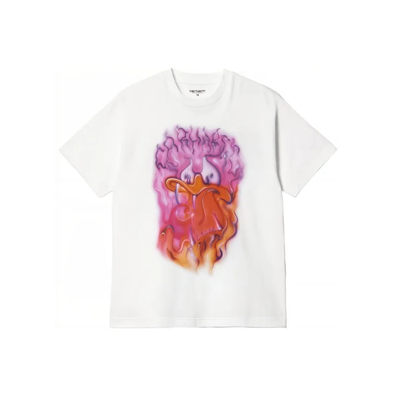 Carhartt WIP Carhartt WIP X Babybrush Co branded Series T Shirts Men White-0