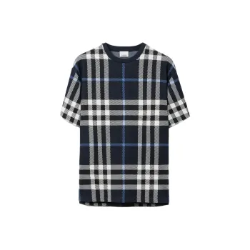 Burberry Check Cotton T shirt