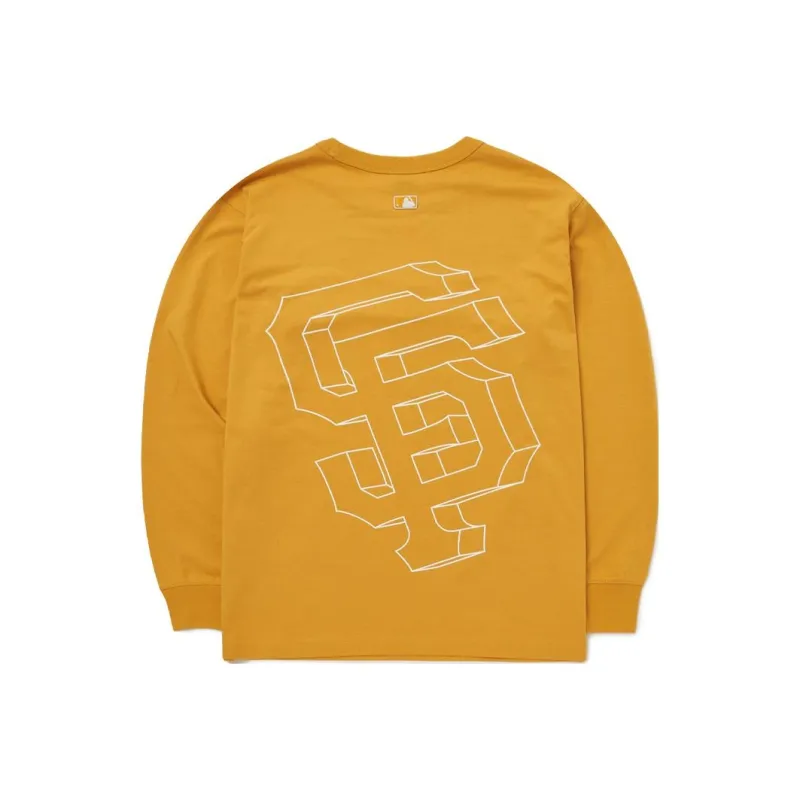 MLB T Shirt Unisex Mustard Yellow-0