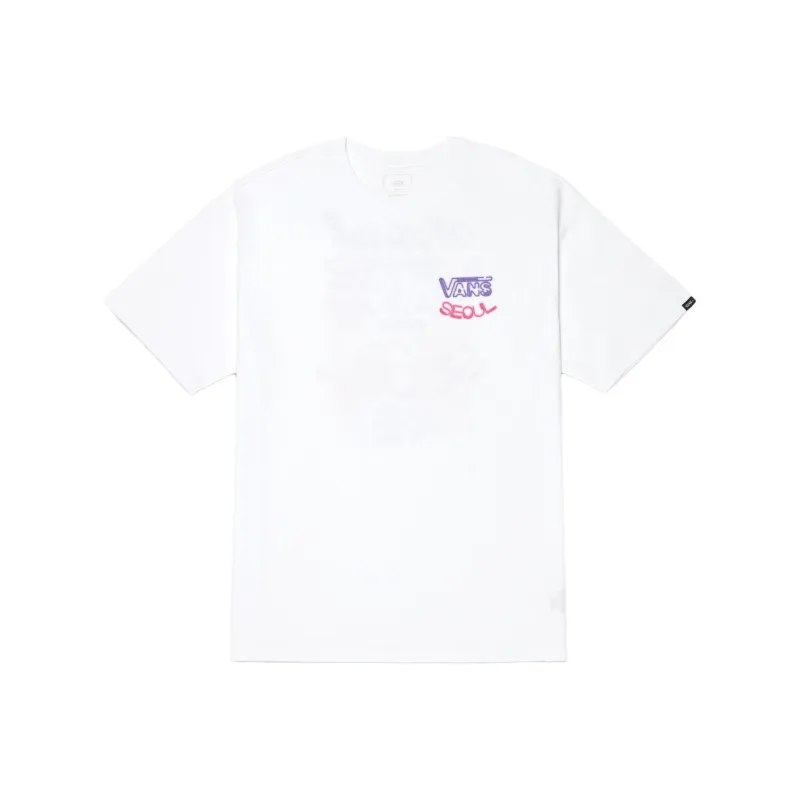 Vans Set in Sleeve T Shirt Unisex White-0