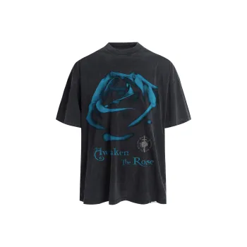 AWAKEN THE ROSE T Shirts Unisex Black