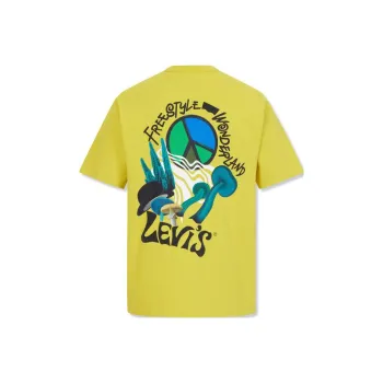 Levis T Shirts Men Yellow