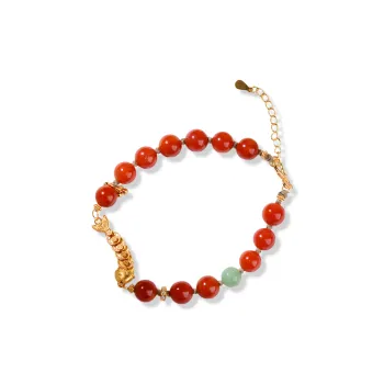 The Call Of The Heart Southern Red Agate Bracelets Unisex
