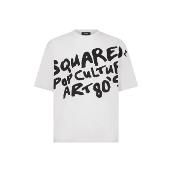 DSQUARED 2 Slogan-Printed Crewneck T-Shirt