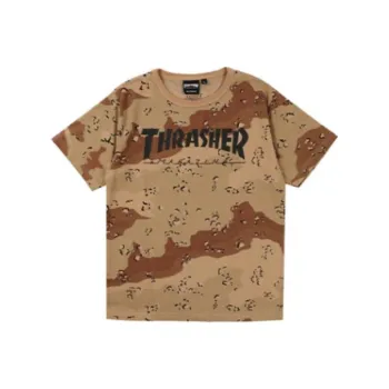 Thrasher T Shirts Men Khaki