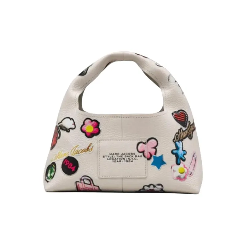 MARC JACOBS Cow Leather Handbag Mini Unisex White-1