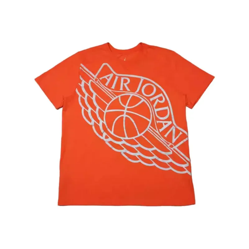 Jordan T Shirts Men Orange-0
