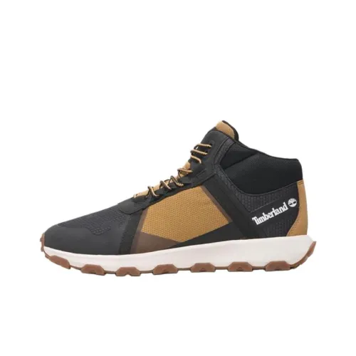 Timberland Winsor Trail Anti Slip Wear Resistant Mid Top Outdoor Shoes Men's Black Brown