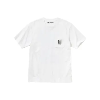 UNIQLO X Attack On Titan T-Shirts Men White