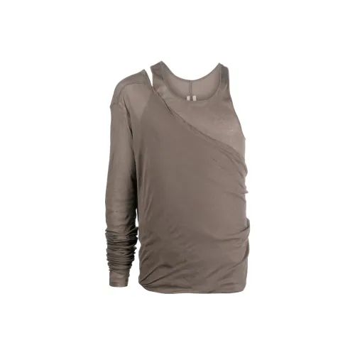 RICK OWENS T-Shirts Men Gray
