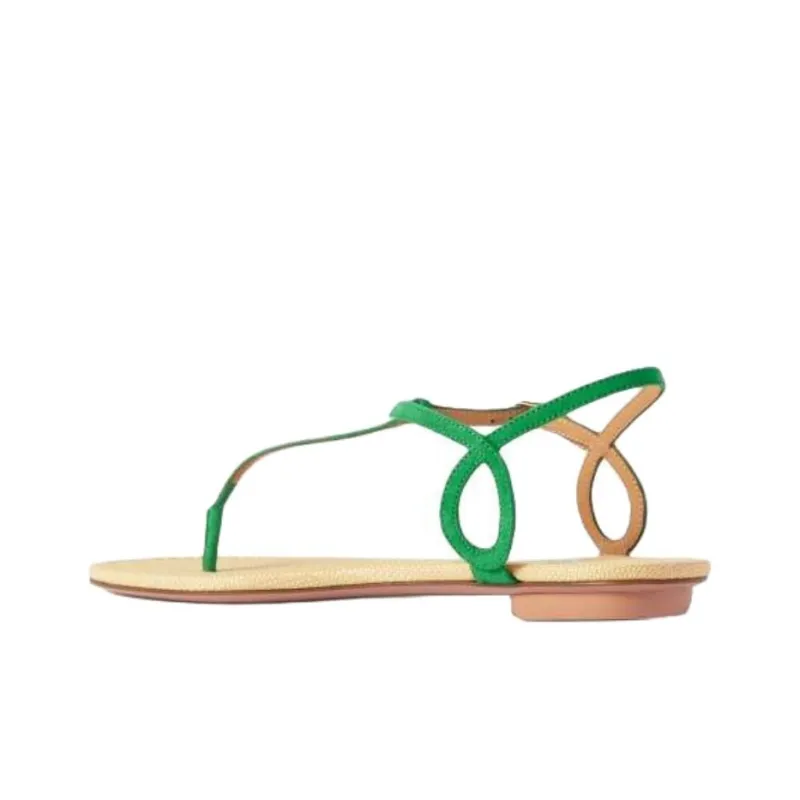 AQUAZZURA Almost Bare Strap Sandals Women's Green-2