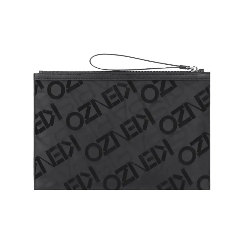KENZO Polyester Clutch Tubas Unisex Black-2