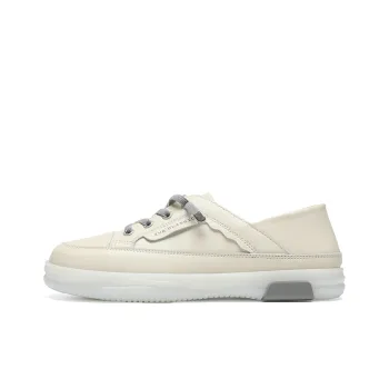 ZHR Flat White Shoes Wear resistant And Lightweight Low Top Skateboard Shoes Women's