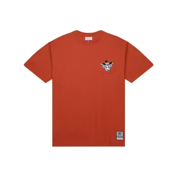 Mitchell Ness T-Shirts Men Brick Red