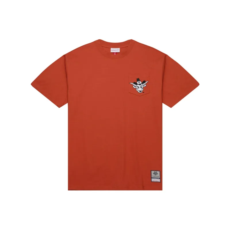 Mitchell Ness T Shirts Men Brick Red-0
