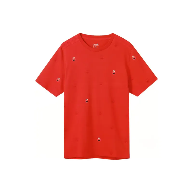 Adidas Neo Sesame Street Co branded Collection T Shirt Men's Red-0