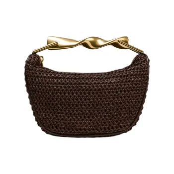 ZARA Cellulose Material Shoulder Bag, Crossbody Bag, Handbag Mini Women's Chocolate