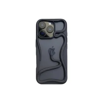 Wei Xin Acrylic Material Cut Out 3D Effect Snake Phone Cases Compatible With IPhone 16/15 Pro Max/Apple 13/14 Pro/Max