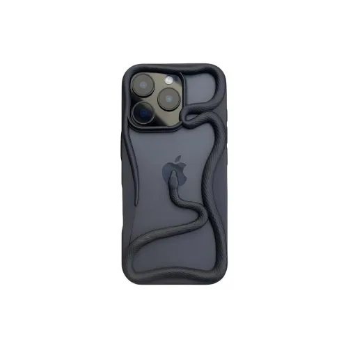 Wei Xin Acrylic Material Cut Out 3D Effect Snake Phone Cases Compatible With IPhone 16/15 Pro Max/Apple 13/14 Pro/Max