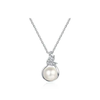 UTD S925 Silver+Pearl Necklaces Unisex