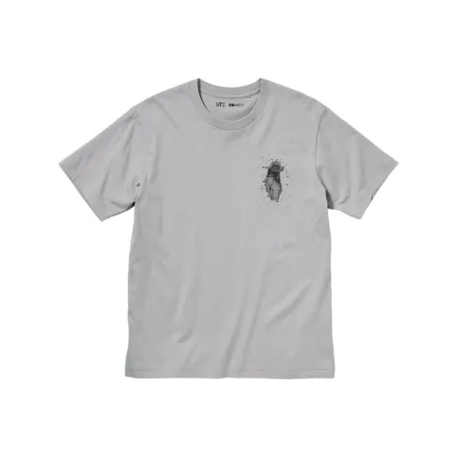 UNIQLO X Attack On Titan T-Shirts Men Gray