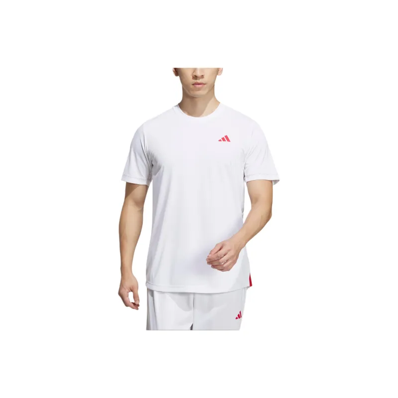 Adidas Chinese Tennis Team Olympic Series T Shirts Men White-0