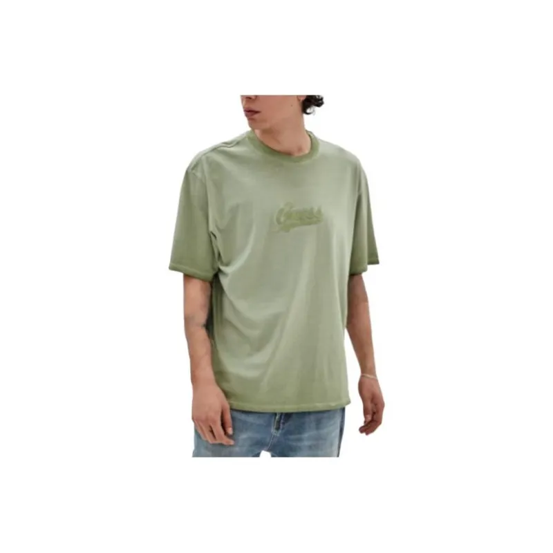GUESS Originals Icon Logo Tee T-Shirt Men's Green-0