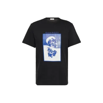 Alexander McQueen Skull Printed Crewneck T Shirt