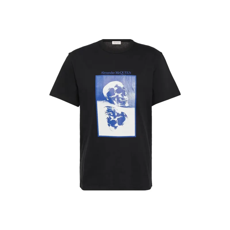 Alexander McQueen Skull Printed Crewneck T Shirt-0
