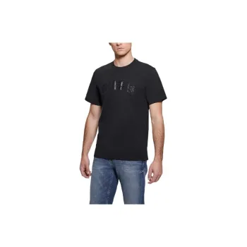 GUESS Eco Gaston Logo Tee T-Shirt Men's Black