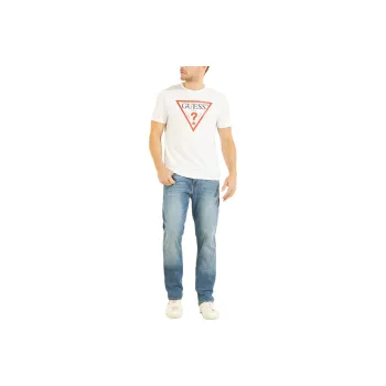 GUESS Classic Logo Tee T-Shirt Men's White