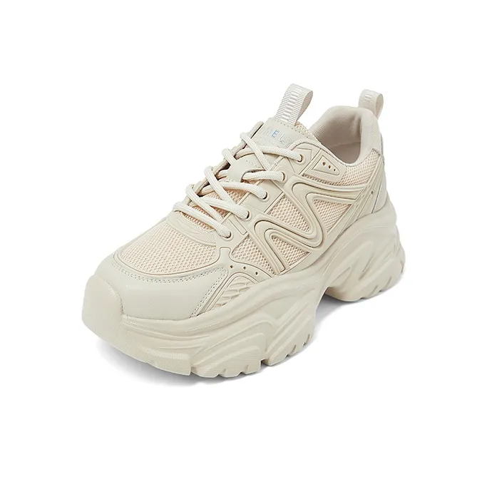 COMELY Anti Slip And Wear Resistant Breathable Low Top Chunky Sneakers Women's-6