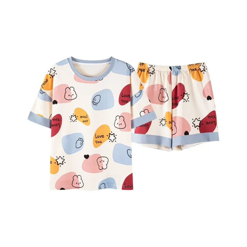Urban Beauty Pajama Set Women's Cartoon Bear-7