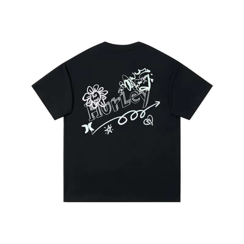 Hurley T-Shirts Unisex Black-0