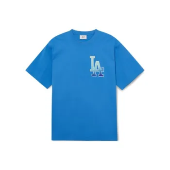 MLB Los Angeles Dodgers Drop Shoulder Sleeve T Shirt Unisex Blue