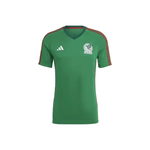 Adidas knee-length Shipping With AdiClub Mexico Home Fan Shirt
