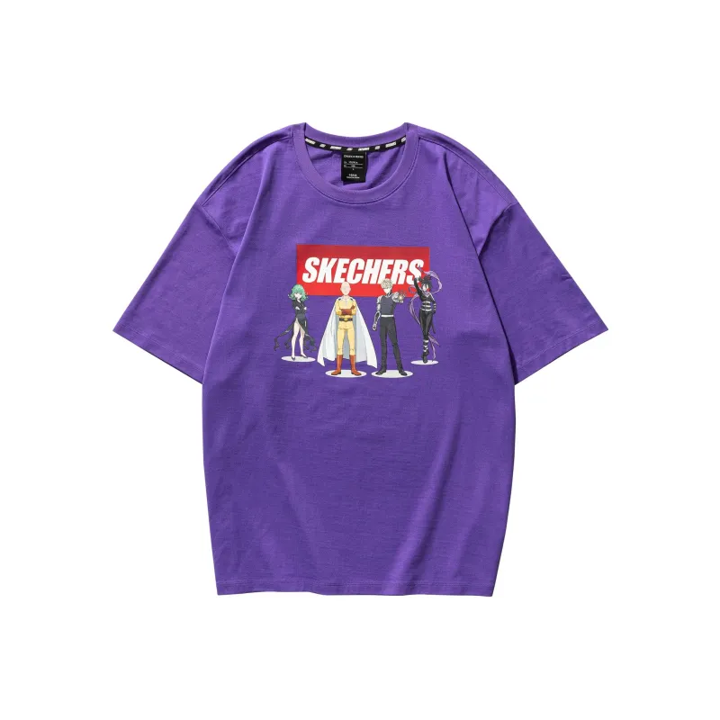 Skechers x YIQUANCHAOREN T Shirt Unisex Coral Purple-0