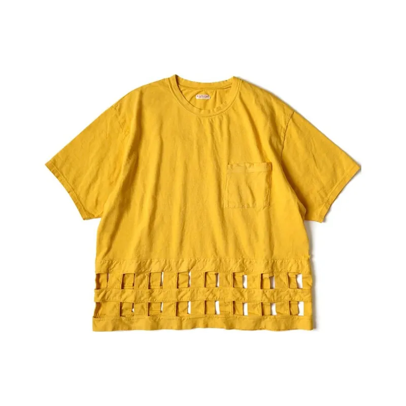 Kapital 20 / -Jersey Windowpane T-Shirt-1