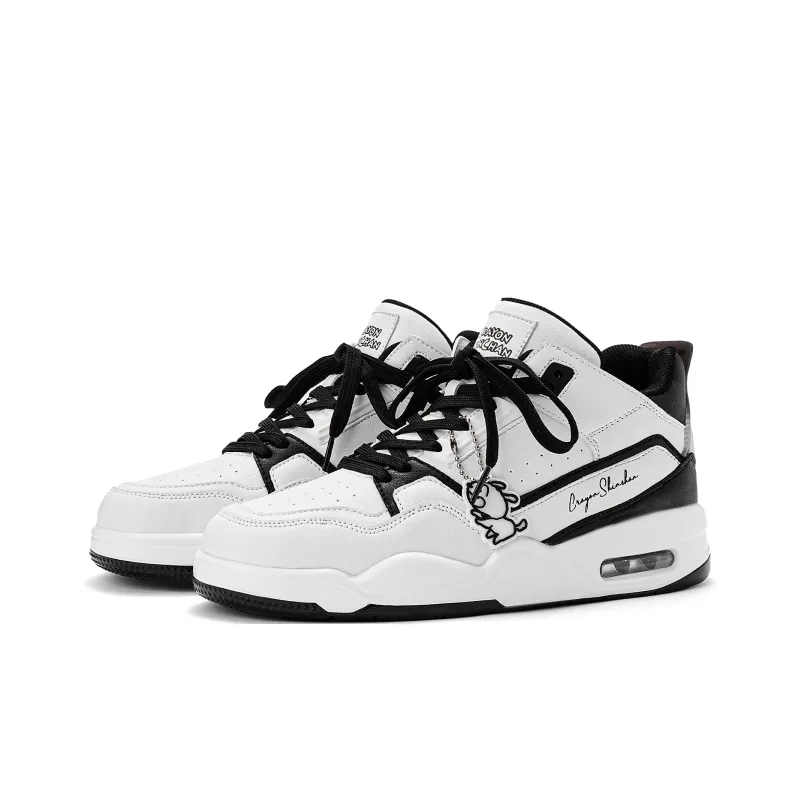 Crayon Shinchan Thermal Cushioning Support Height Increasing Low Top Skateboard Shoes Unisex-37