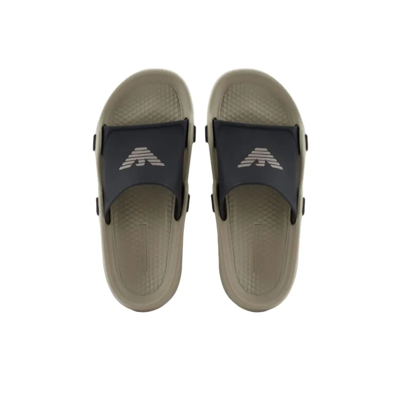 EMPORIO ARMANI Slide Slippers Unisex Umber-2