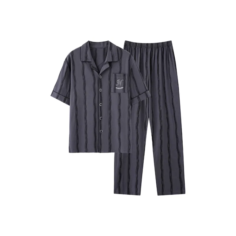 MADALLO Pajama Set Men's Dark Gray-0