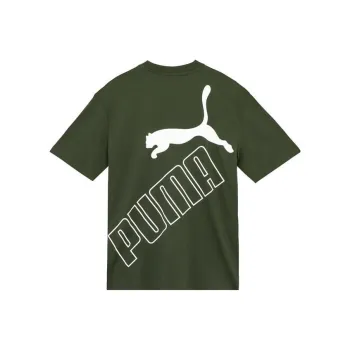 PUMA T Shirts Unisex Army Green