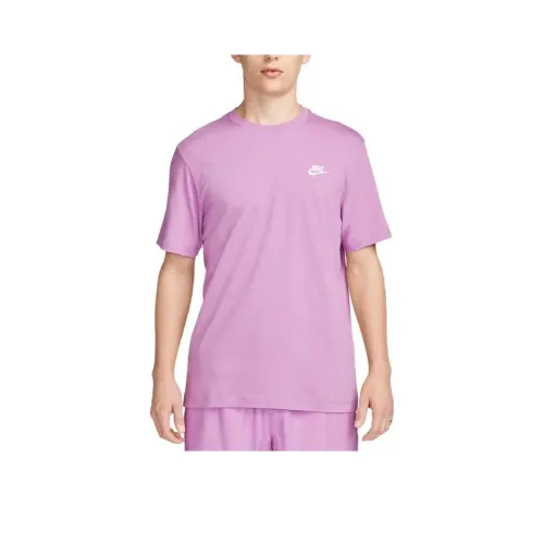 Nike T Shirts Men Purple Pink