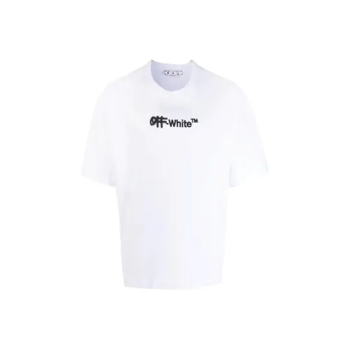 OFF WHITE Embroidered Spray Helvetica Skate Tee