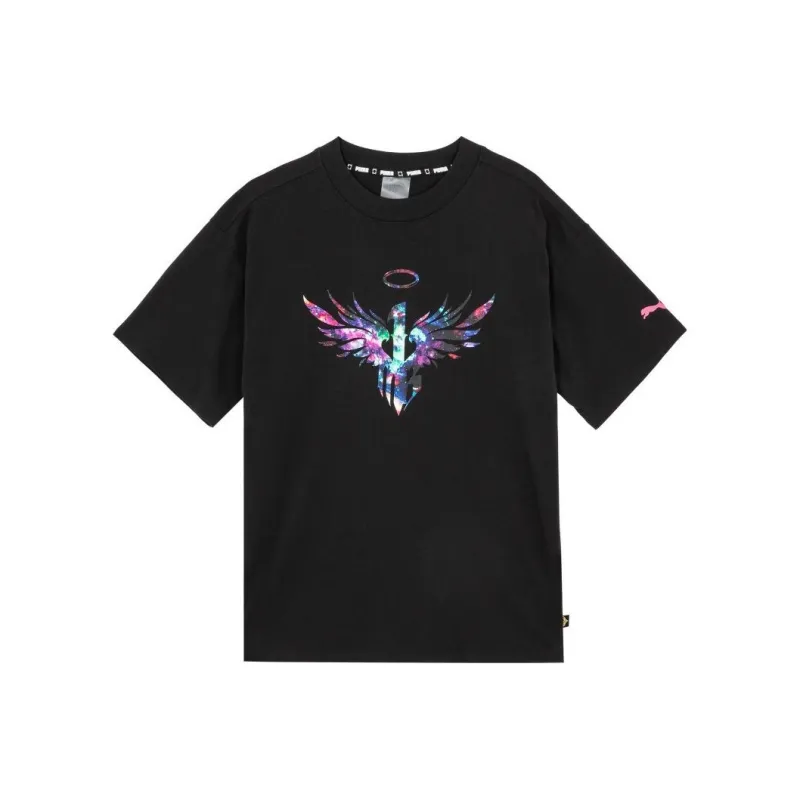 PUMA Set in Sleeve T Shirt Unisex Black-0